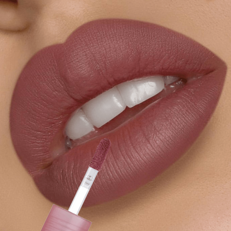 Brillo de Labios Mate Aterciopelado en 5 Colores, Impermeable en forma de Corazón - Terzo stile