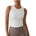 Camiseta sin mangas de cuello alto acanalado para mujer - Terzo stile