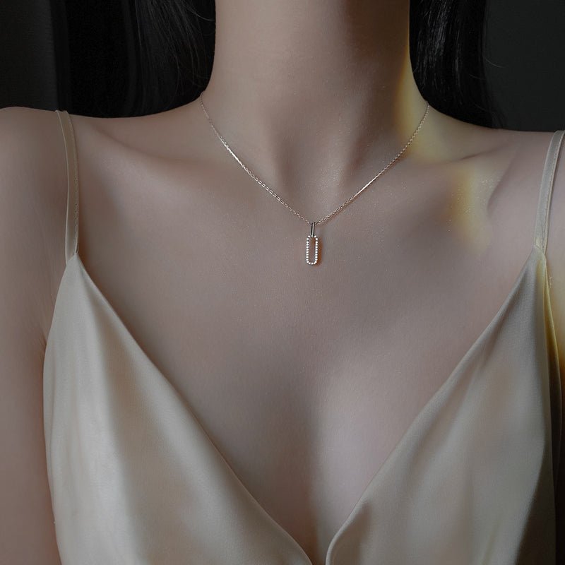 Elegante collar de plata de ley S925 y oro de 14 quilates para mujer - Terzo stile