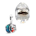 HappyStar Charm Bead Pulseras De Plata de Ley 925 Colgante para Mujer - Terzo stile