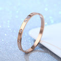 Pulsera de acero inoxidable con joyas (de una pieza) - Terzo stile